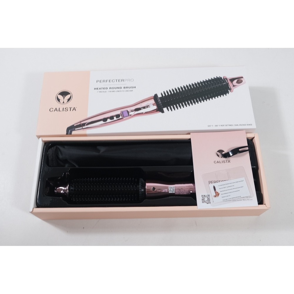 Calista Heated Round Brush Womens 1" Rose Gold PerfecterPro Professional Tool